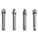 ADDITIONAL BUMPER INSTALLATION KIT, STAINLESS STEEL, 4 IN OVERALL L, 33F681A, 26W569/26W599, 4 PK