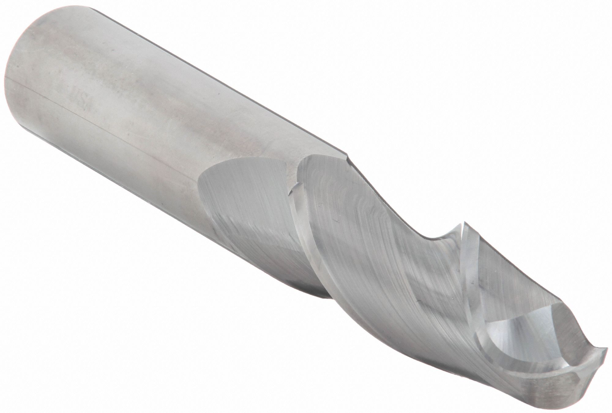 Ball End Mill: Carbide, 2 Flute, 1" Mill Dia, 2-1/4" LOC, 5" OAL, List CEM-SE-2B