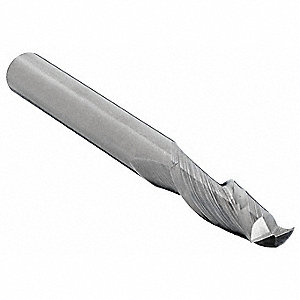 SQUARE END MILL, CENTRE CUTTING, 2 FLUTES, 3/16 IN MILLING DIAMETER, 5/16 IN CUT