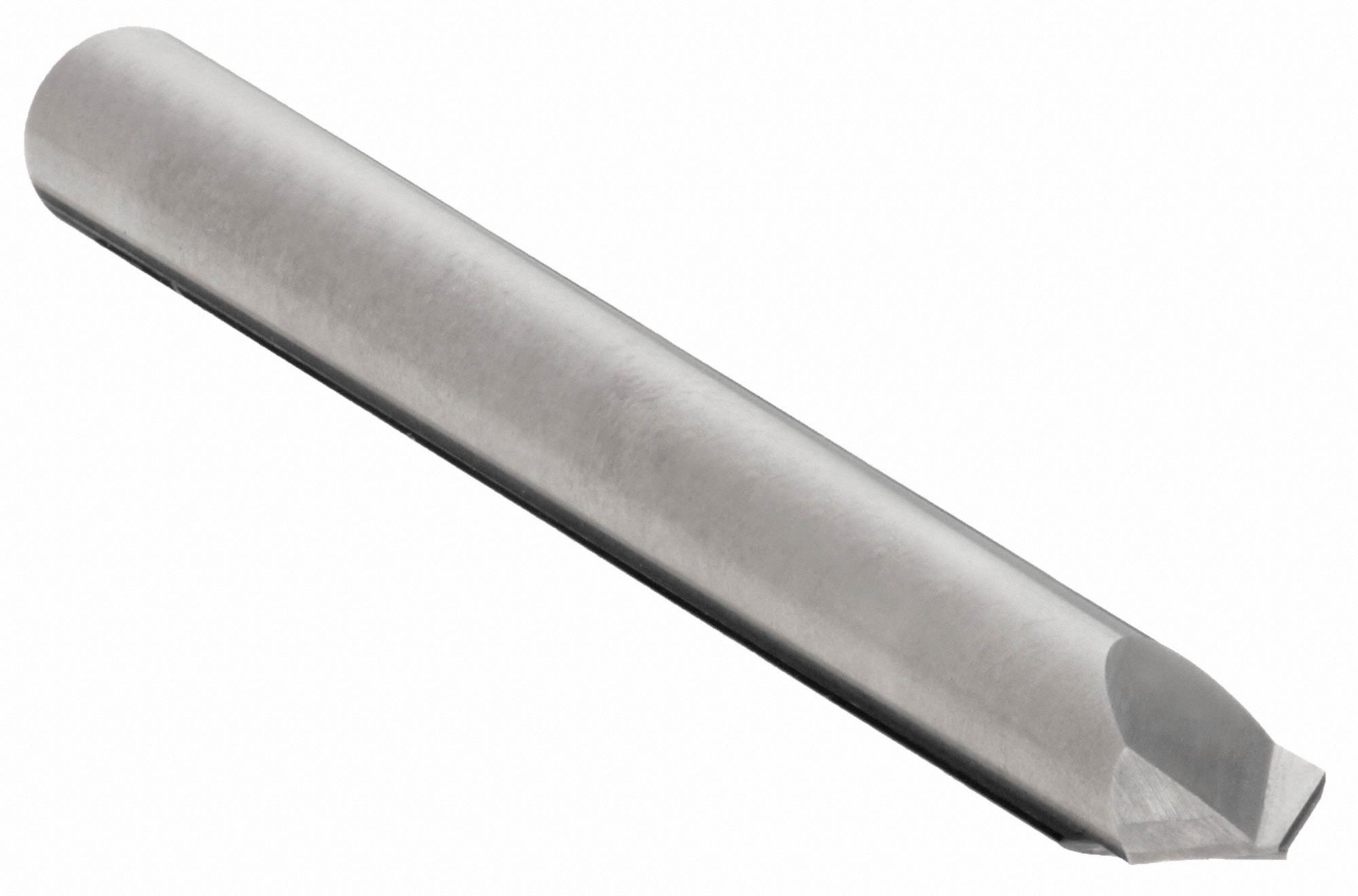 Chamfer Mill: Carbide, 2 Flute, 90°, 1/8" Mill Dia, 1-1/2" OAL