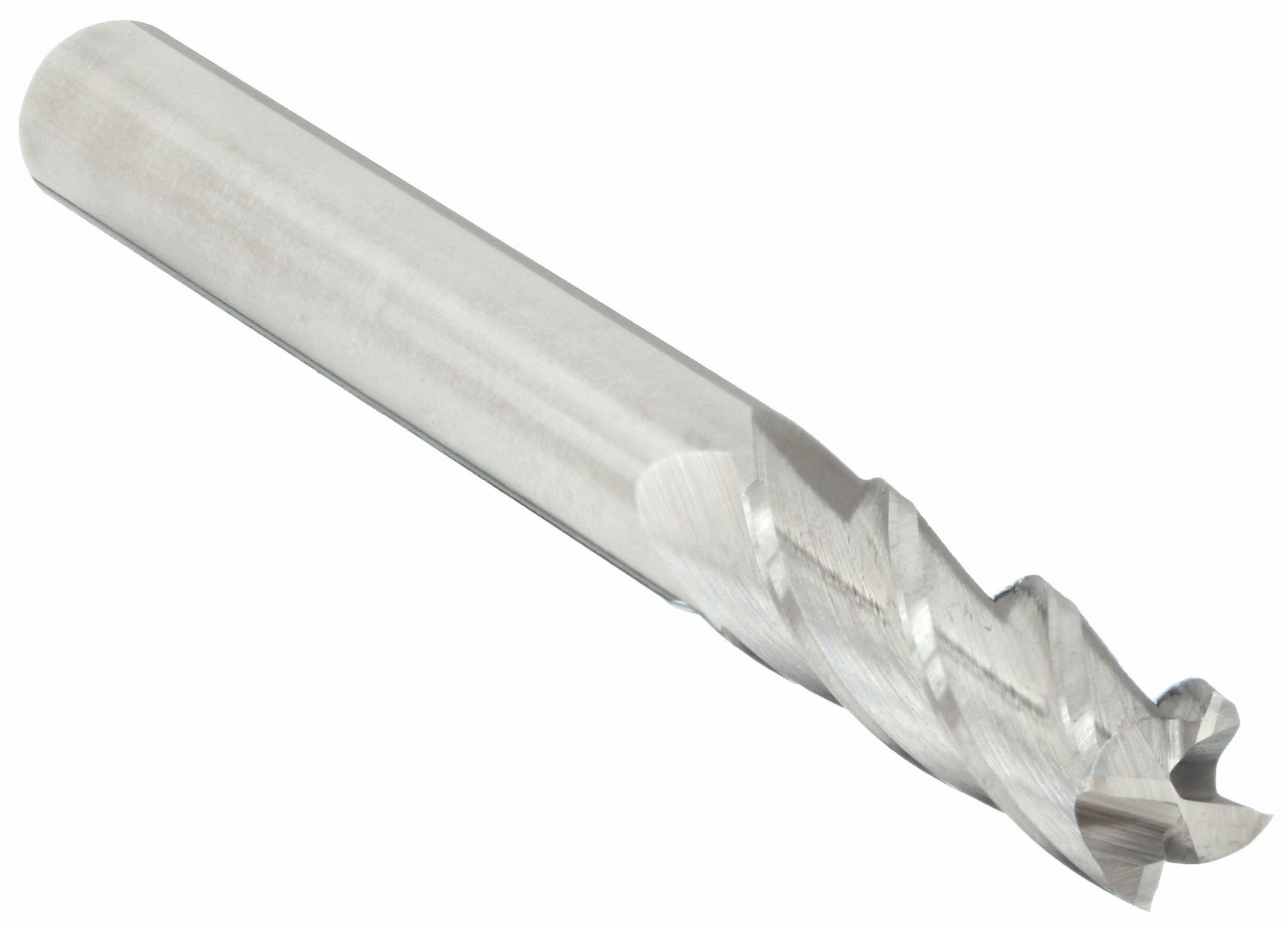 SQUARE END MILL, CENTRE CUTTING, 4 FLUTES, ⅜ IN MILLING DIAMETER, ⅝ IN CUT, BRIGHT