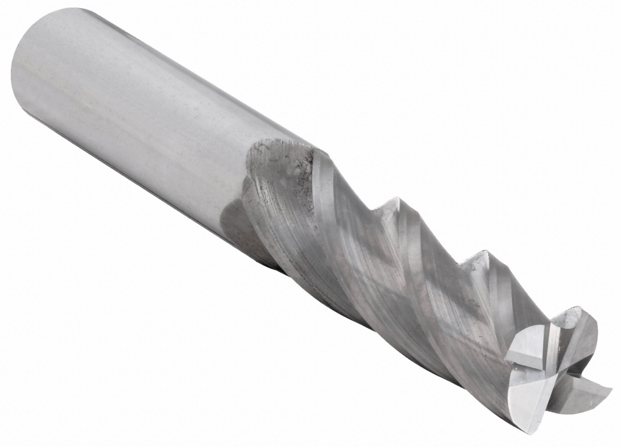 Square End Mill: Carbide, 4 Flute, 1" Mill Dia, 3" LOC, 6" OAL