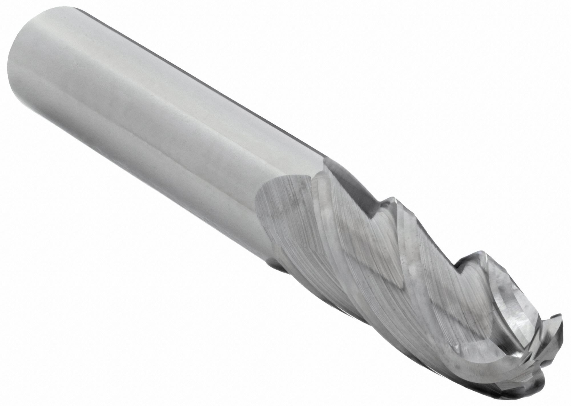 Ball End Mill, Single End, 31/64", Carbide