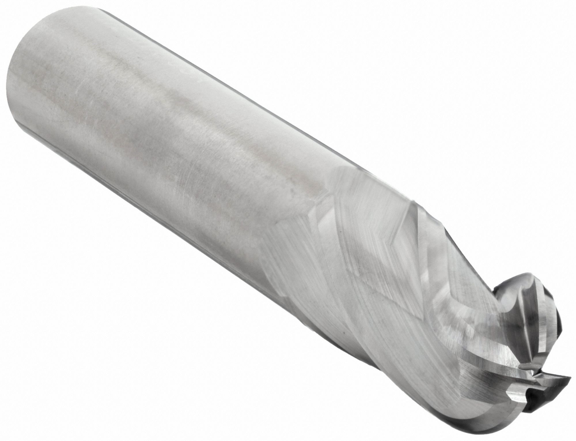 Ball End Mill: Carbide, 4 Flute, 1" Mill Dia, 1-1/2" LOC, 4" OAL, List CEM-SE-4B
