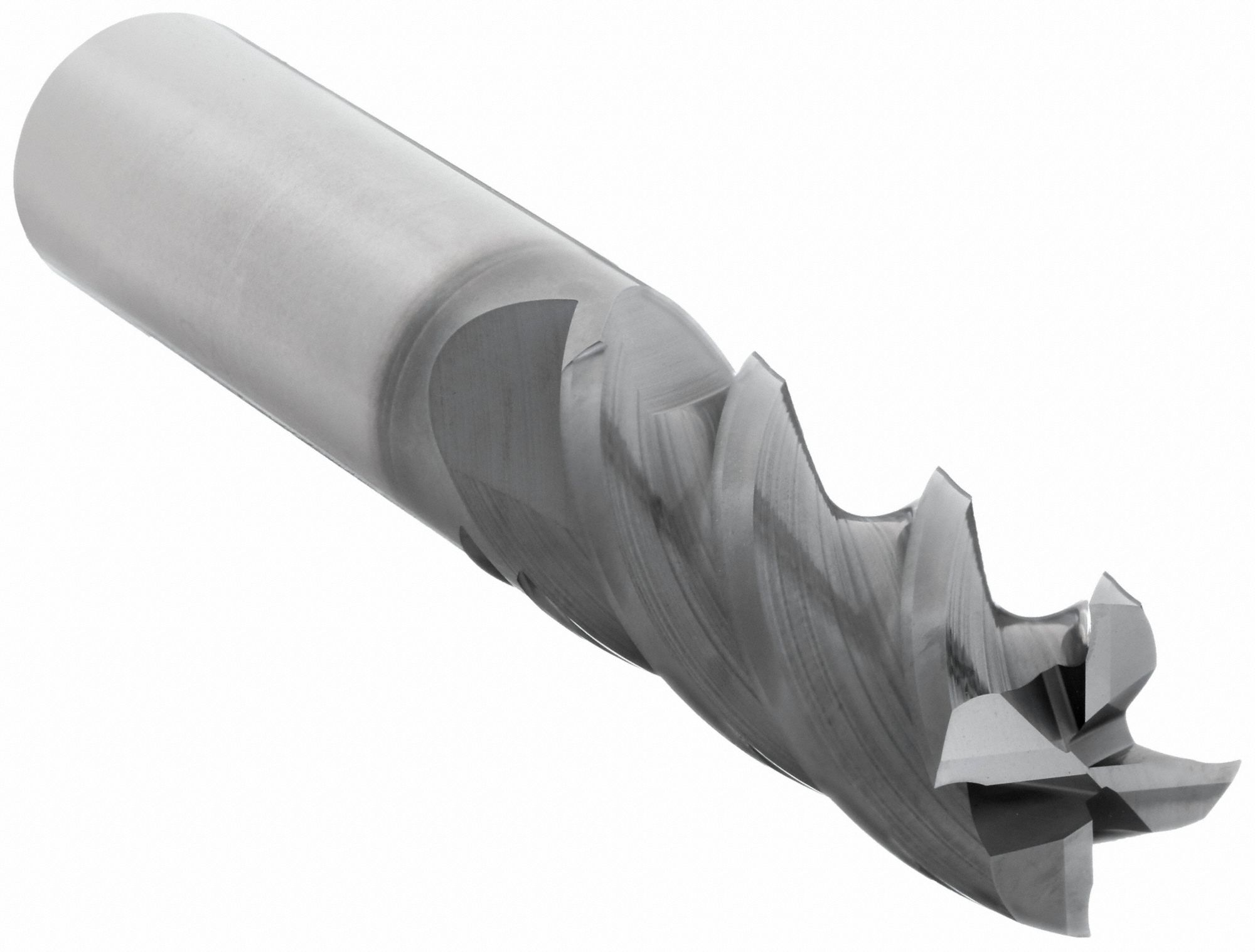 Square End Mill: Carbide, TiAlN Coated, 4 Flute, 1" Mill Dia, 1-1/2" LOC, 4" OAL