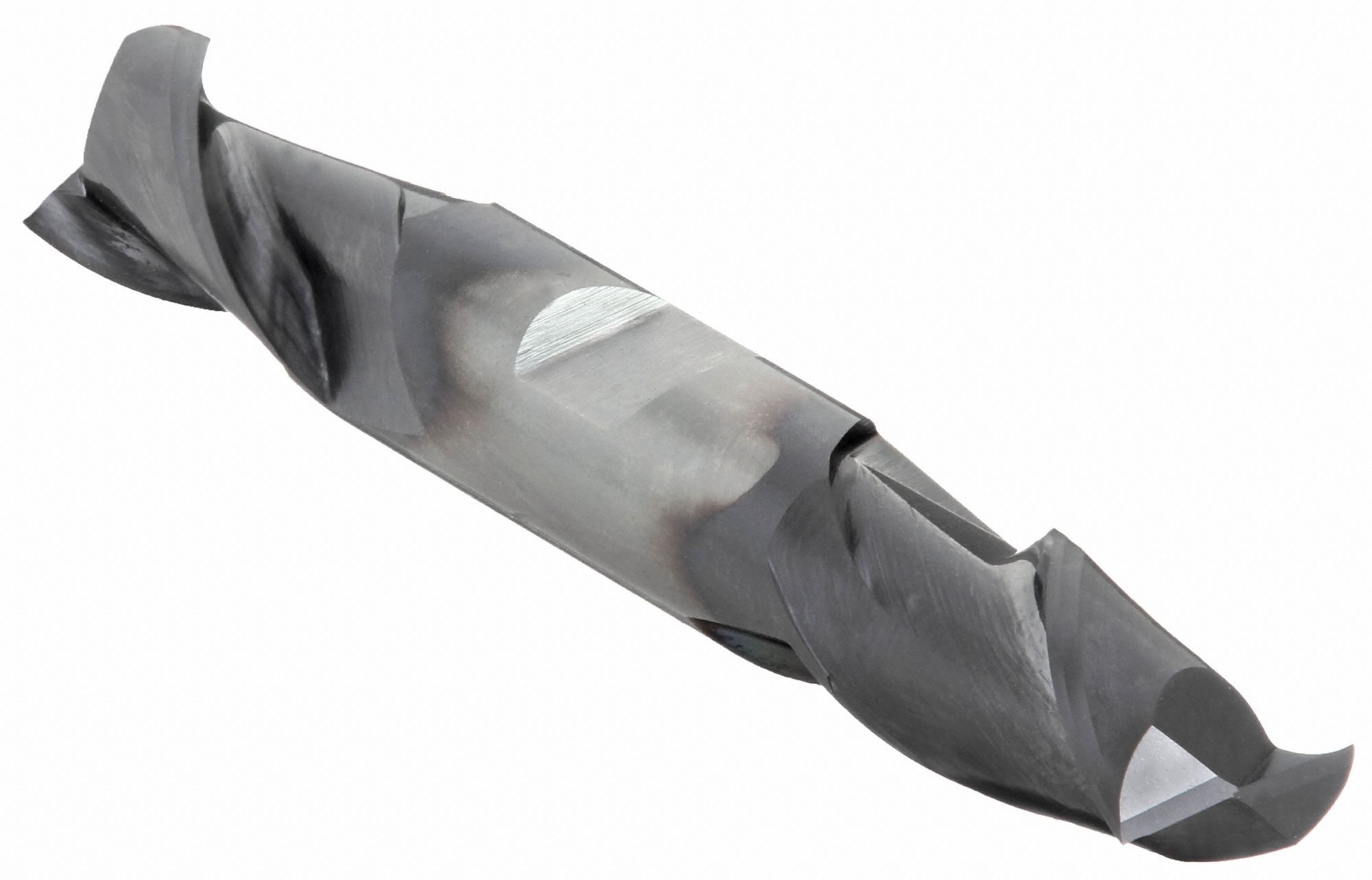 Square End Mill: Carbide, TiAlN Coated, Double End, 2 Flute, 1/2" Mill Dia, 1" LOC, 4" OAL