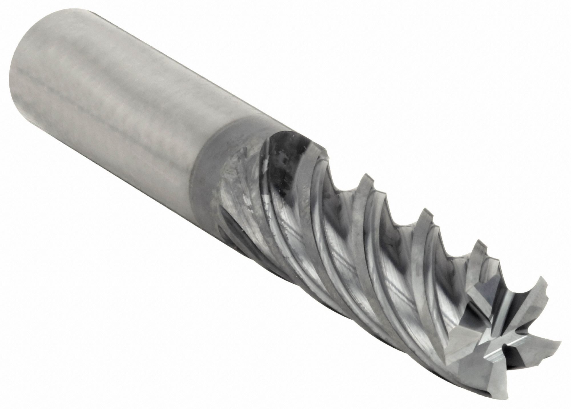 Square End Mill: Carbide, TiAlN Coated, 5 Flute, 1" Mill Dia, 2-1/4" LOC, 5" OAL
