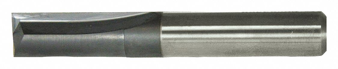 Square End Mill: Carbide, TiAlN Coated, 2 Flute, 1/8" Mill Dia, 1/2" LOC, 1-1/2" OAL