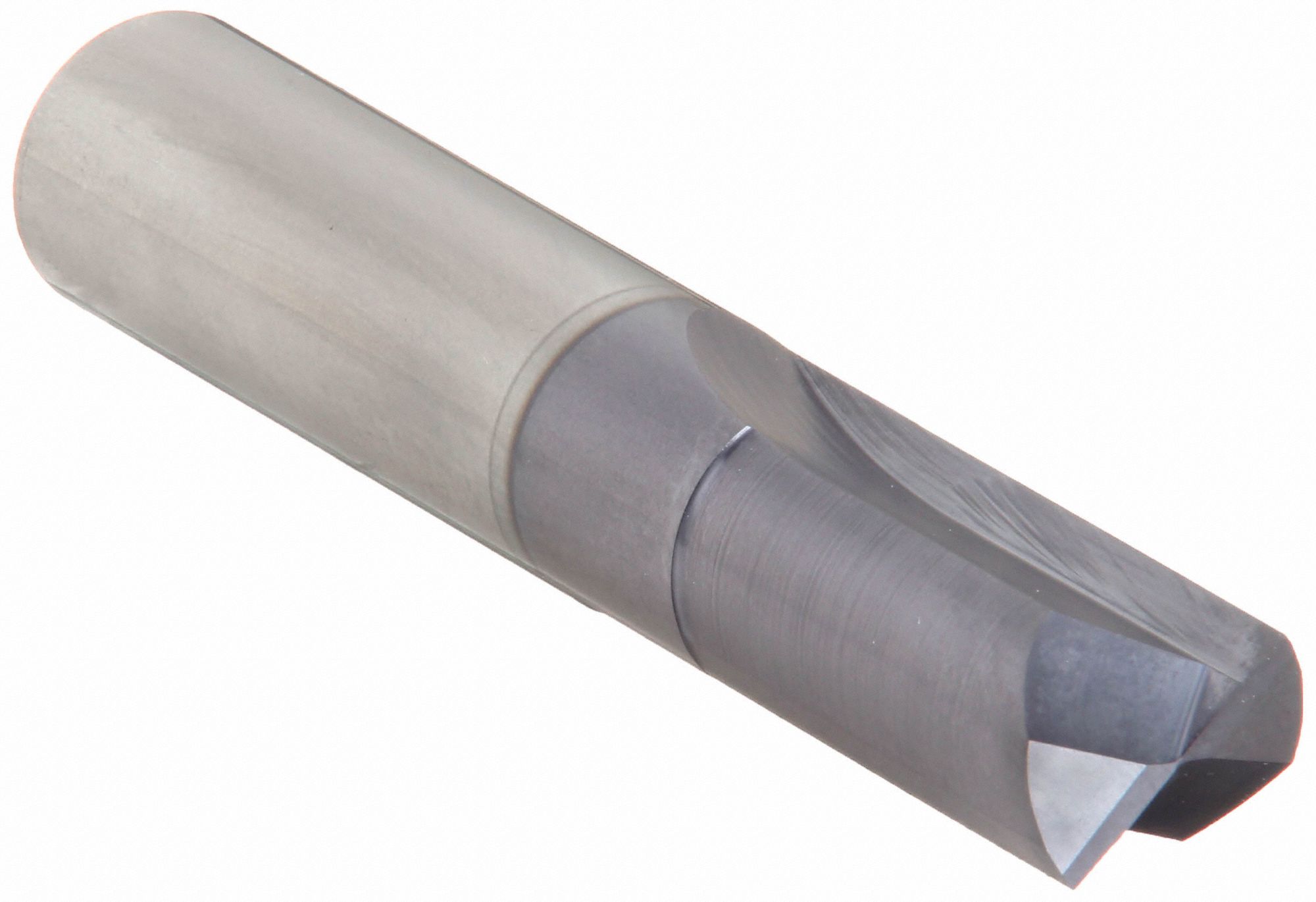 Square End Mill: Carbide, TiAlN Coated, 2 Flute, 1/2" Mill Dia, 1" LOC, 3" OAL