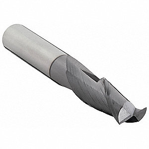SQUARE END MILL, CENTRE CUTTING, 2 FLUTES, 15/64 IN MILLING DIAMETER, ¾ IN CUT