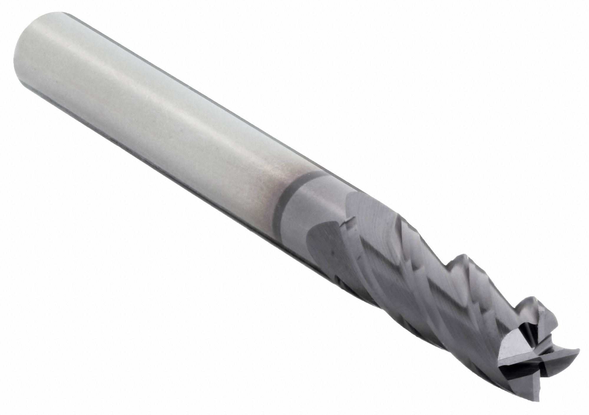 Square End Mill: Carbide, TiAlN Coated, 4 Flute, 9/64" Mill Dia, 9/16" LOC, 2" OAL
