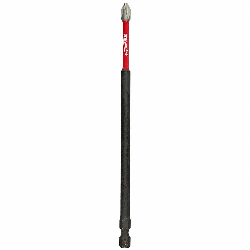 Power Bit: Power Bit, Imperial, PH2 Bit Industry Size, #2 Bit Size, Std, 6 in Overall Lg
