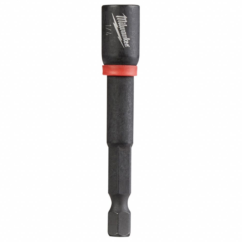 Nutsetter: Nut Driver Set, Imperial, 1/4 in Fastening Size, Hex, 1/4 in Shank Size, 10 PK