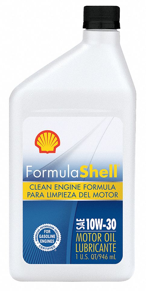 Engine Oil: 1 qt Size, Bottle, 10W-30, Amber/Brown, Conventional