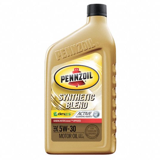 Pennzoil Synthetic Blend Engine Oil 1 Qt 5w 30 For Use With