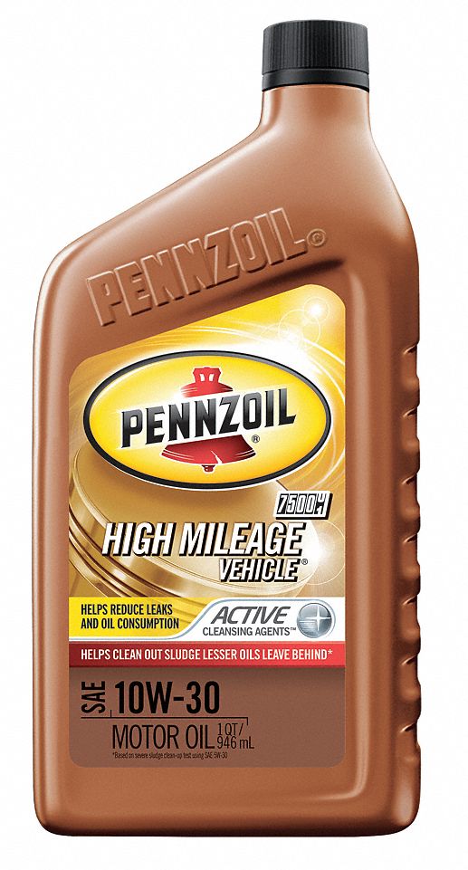 PENNZOIL Engine Oil 1 qt Size, Bottle, 10W30, Amber/Brown