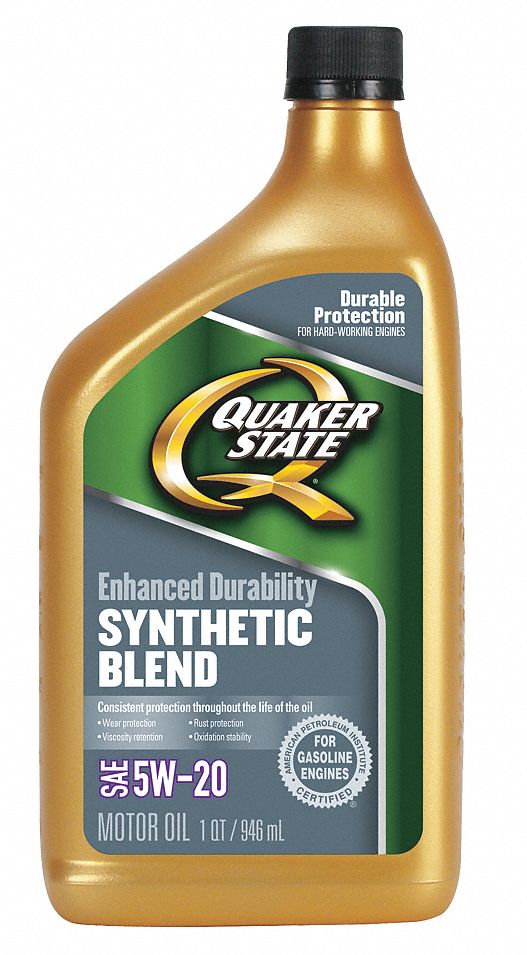 QUAKER STATE Synthetic Blend, Engine Oil, 1 qt, 5W20, For Use With