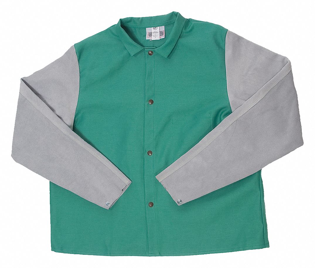 Wldrs Jacket 36In Proban/Leather Grn 3XL