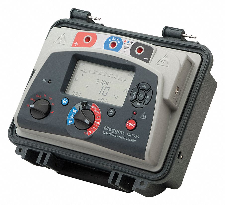 MEGOHMMETER AC + BATTERY 5KV,W DATA