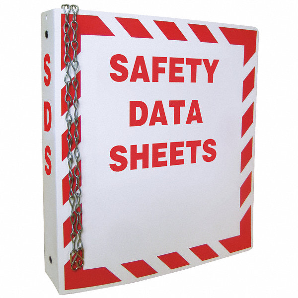 GRAINGER APPROVED Safety Data Sheets Binder, English 33H54333H543