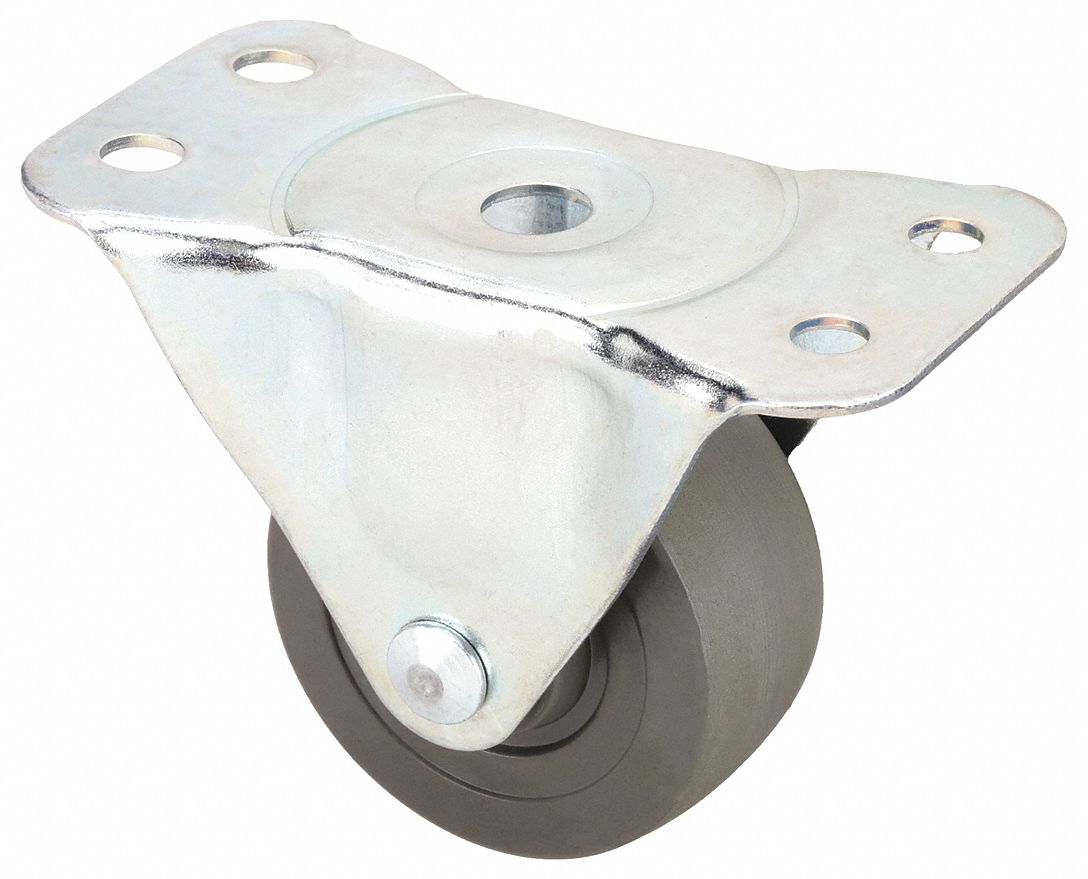 Rigid Caster, Rubber,