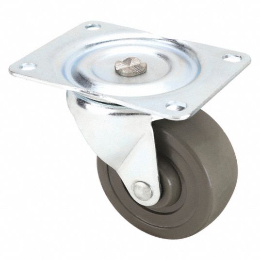 COLSON, 3 in Wheel Dia., 270 lb, Plate Caster 33H86301RN03041S005GN Grainger
