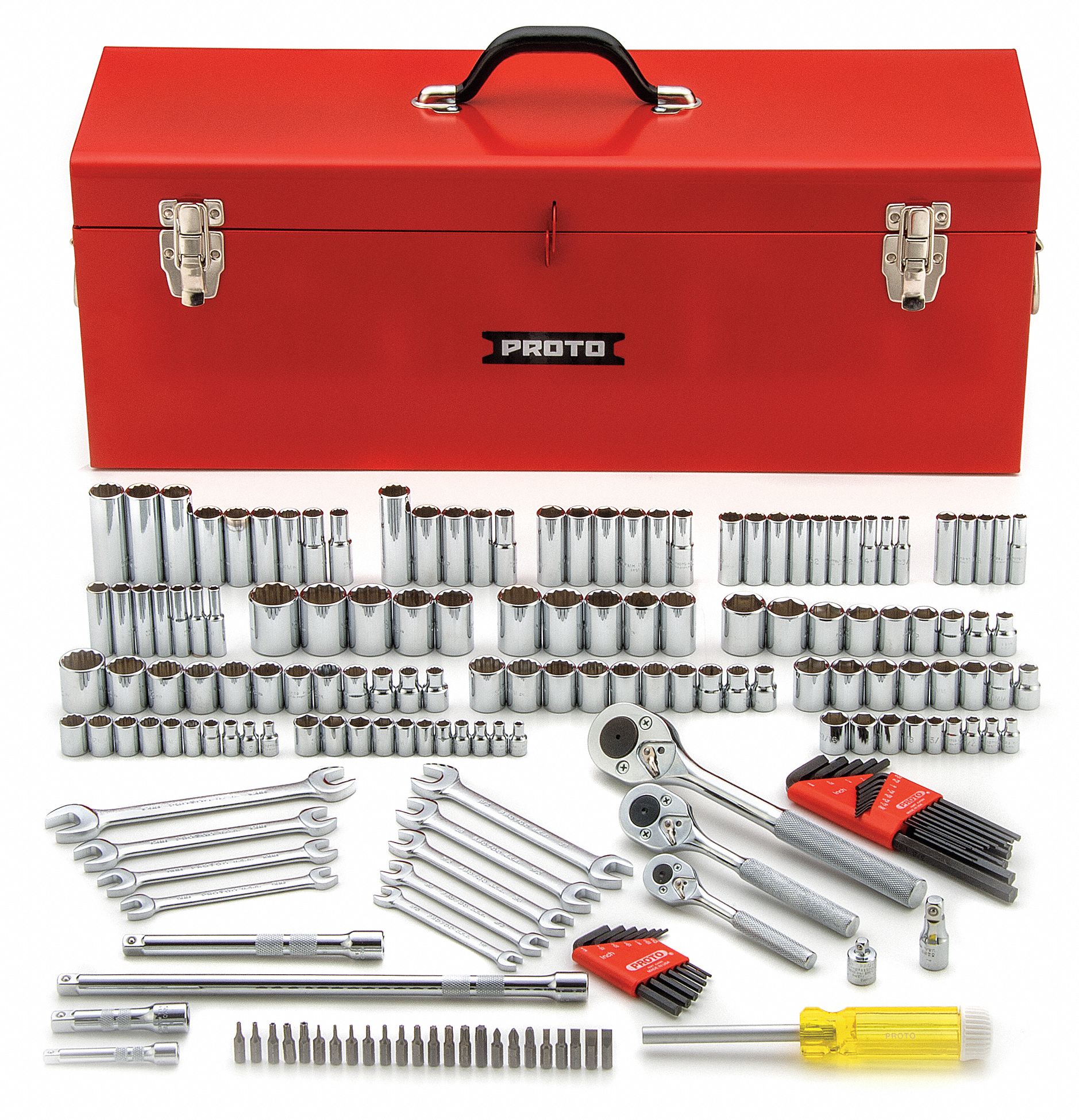 SOCKET WRENCH SET,1/4,3/8,1/2IN,184PC