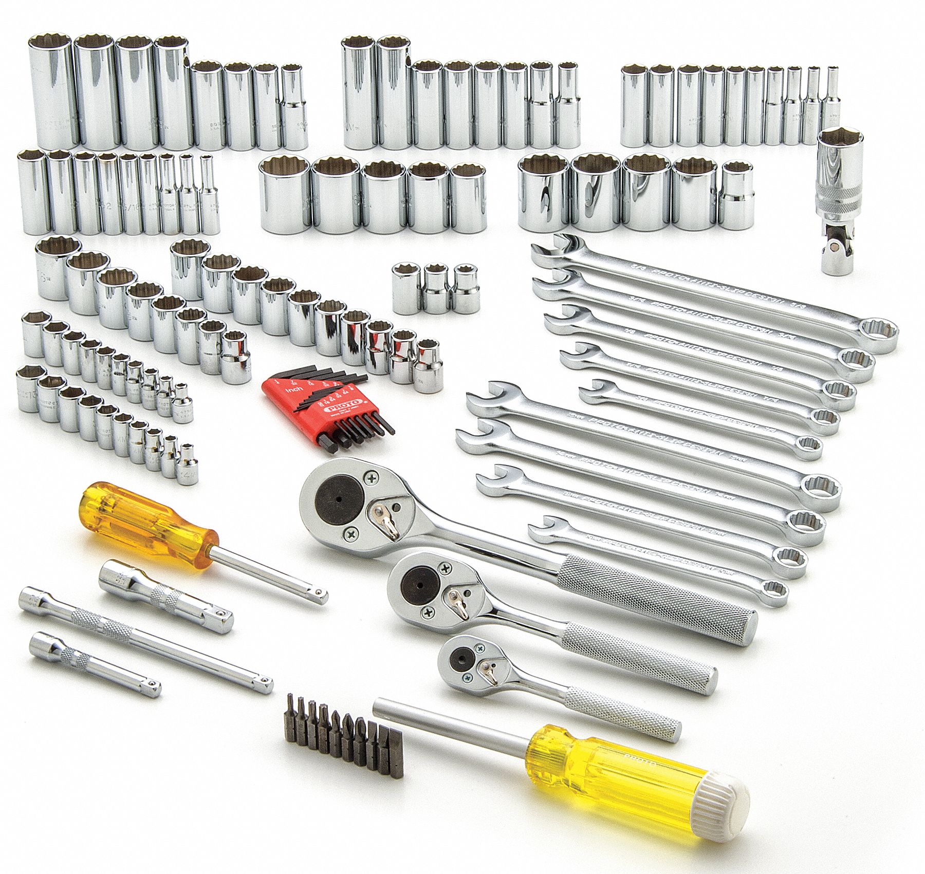 Socket Sets with Socket Bits, Wrenches, and Drive Tools