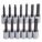 SOCKET BIT SET,3/8 IN. DR,13 PIECE,HEX