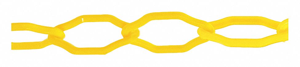 PLASTIC CHAIN,OUTDOOR/INDOOR,2",YELLOW