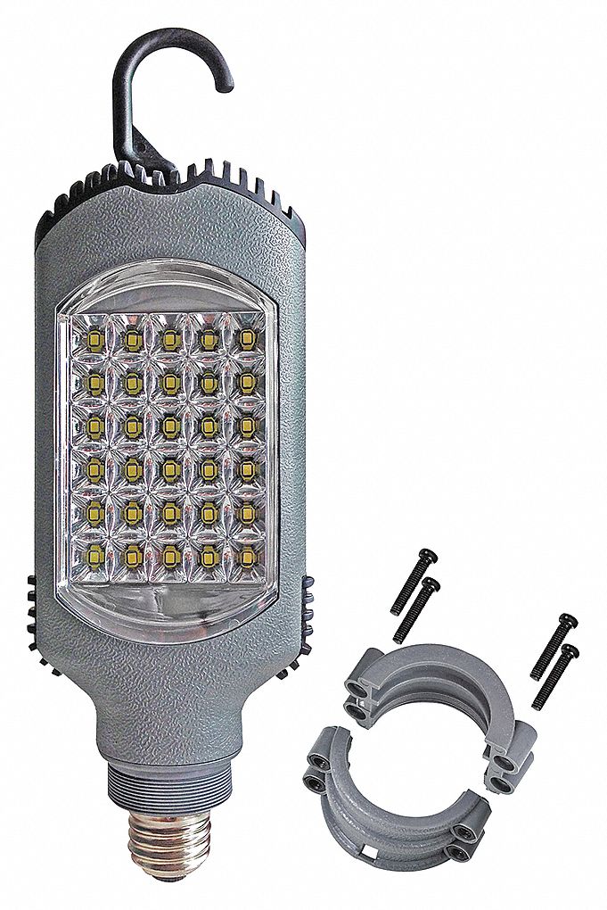 RETROFIT MODULE, FOR WORK LIGHT, 30 SMD LED, SWIVEL HOOK, 350 LUMENS, GREY, PLASTIC