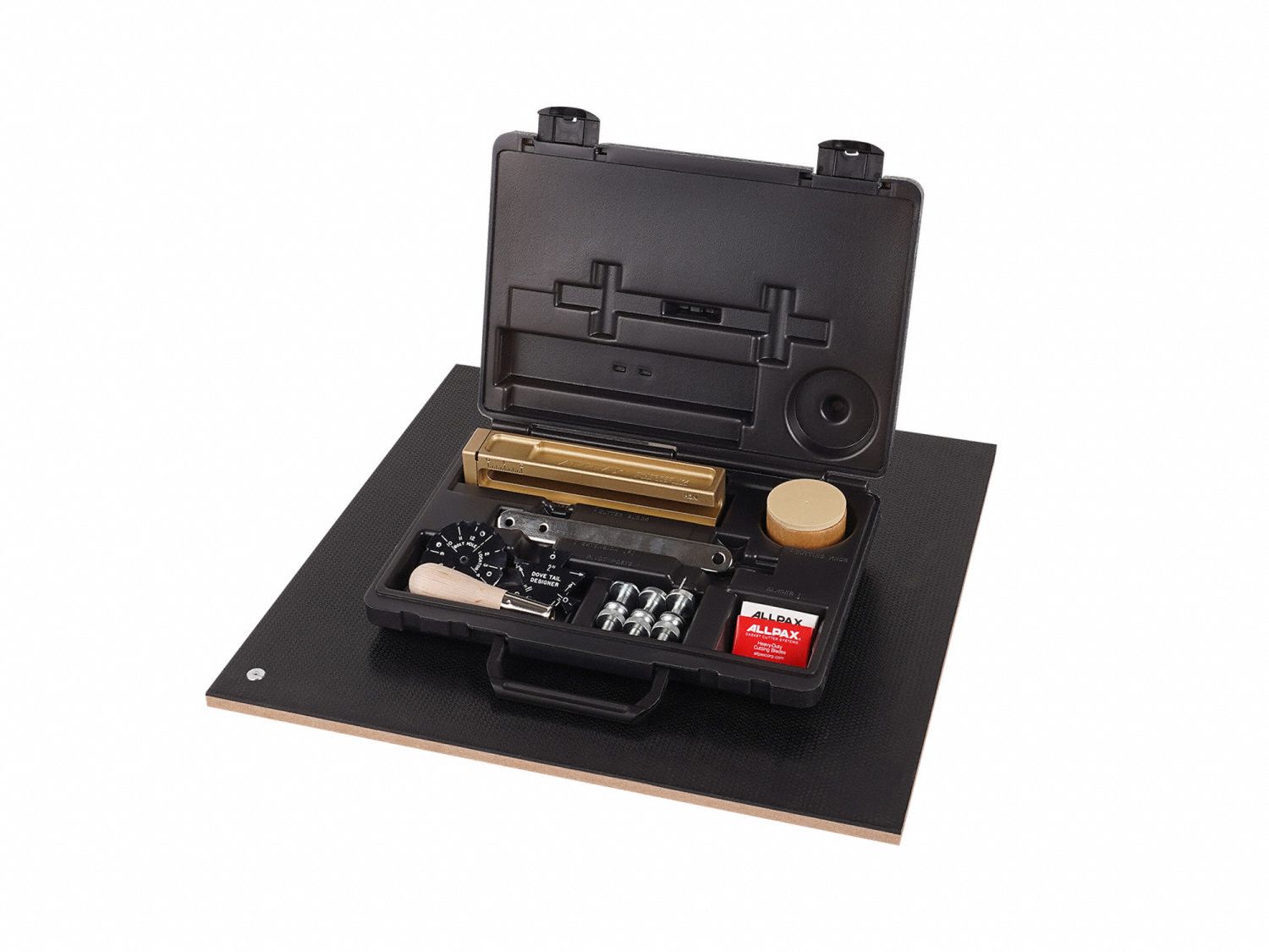 Gasket Cutter Kit: Extension-Style, 30 Pieces, Imperial, 1/4 in Min Cutting Dia, Brass