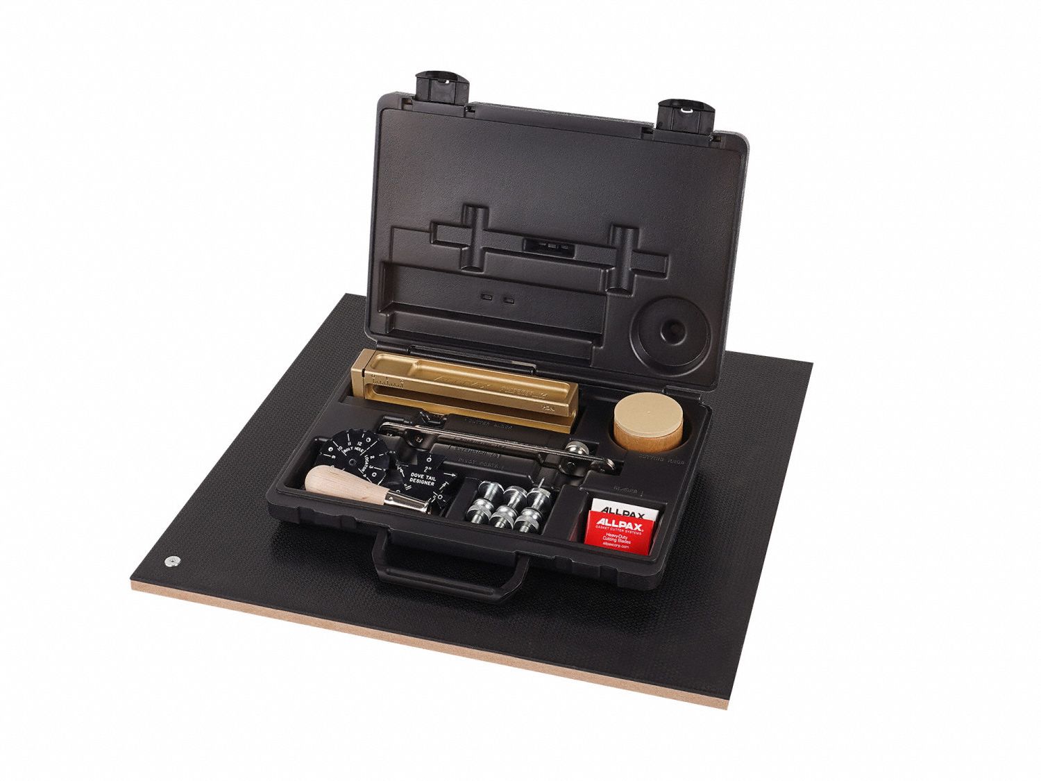 Gasket Cutter Kit: Extension-Style, 32 Pieces, Imperial, 1/4 in Min Cutting Dia, Brass