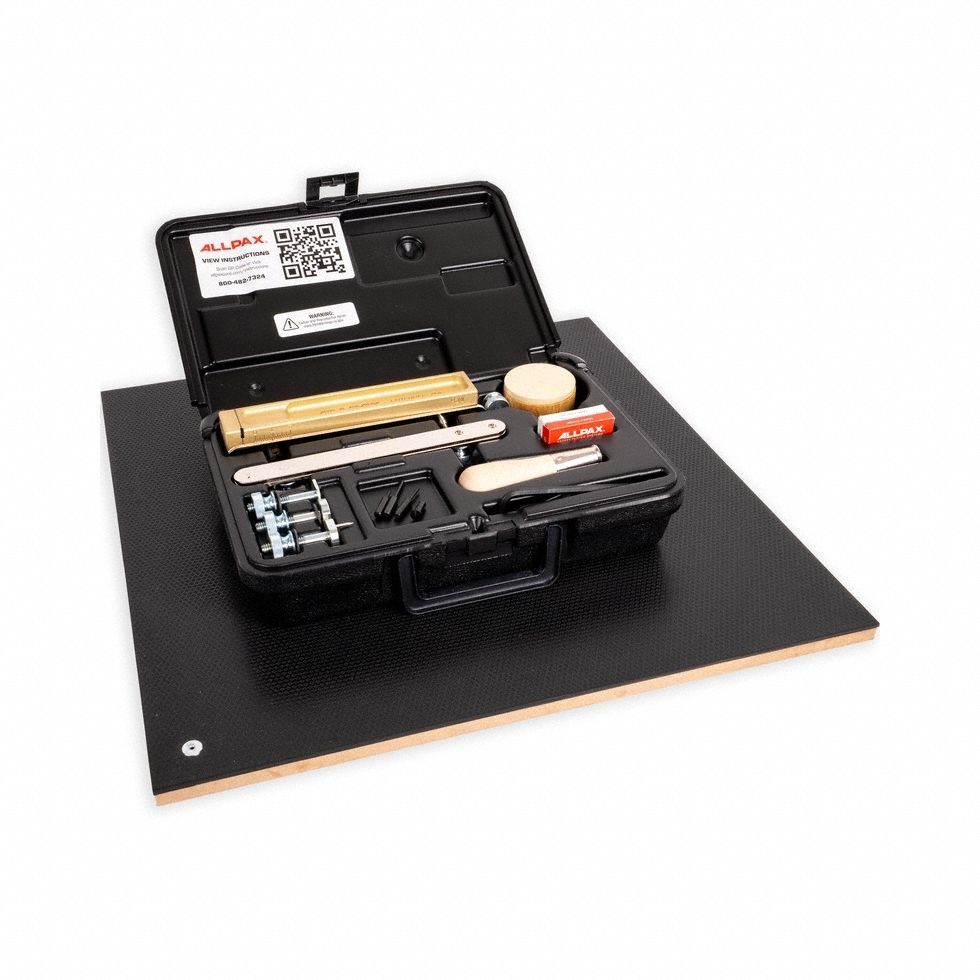 Gasket Cutter Kit: 34 Pieces, Imperial, 1/4 in Min Cutting Dia, 49 in Max Cutting Dia