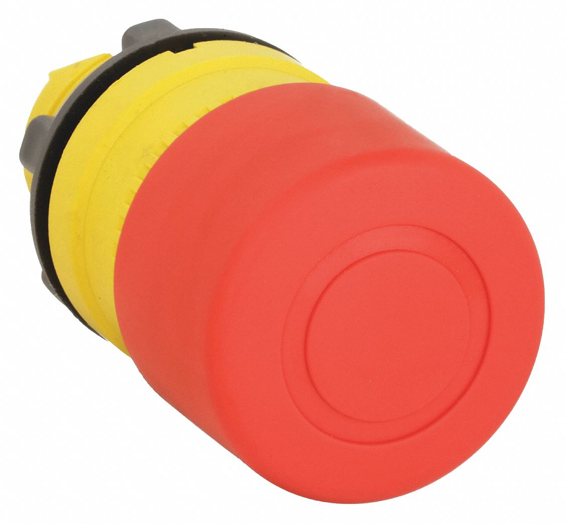 SCHNEIDER ELECTRIC, 22 mm Mounting Size, Non-Metallic, Emergency Stop ...