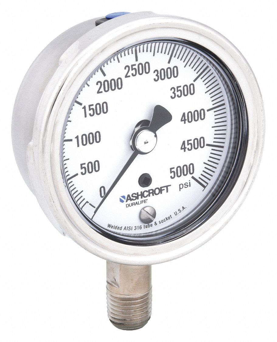 GAUGE,PRESSURE,0 TO 5000 PSI,LOWER