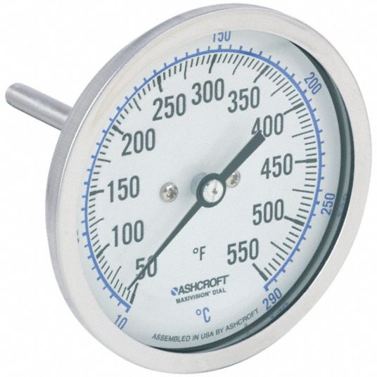 Dual Range Dial Thermometer, 25°–125°F (-5°–50°C)