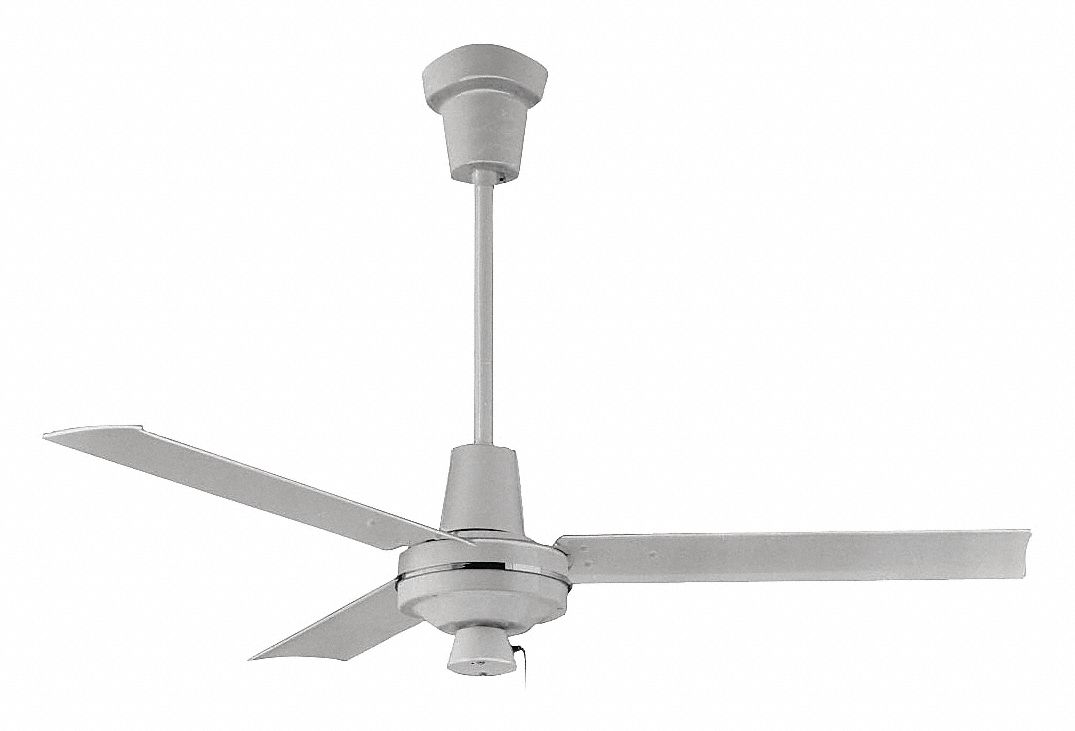 Commercial Ceiling Fan 3 Speeds 120v Wht