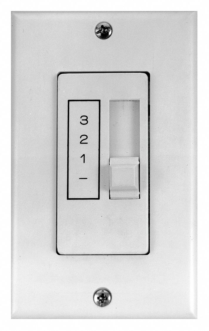 Noiseless Motor Speed Cntrl 4-1/4 L Whte
