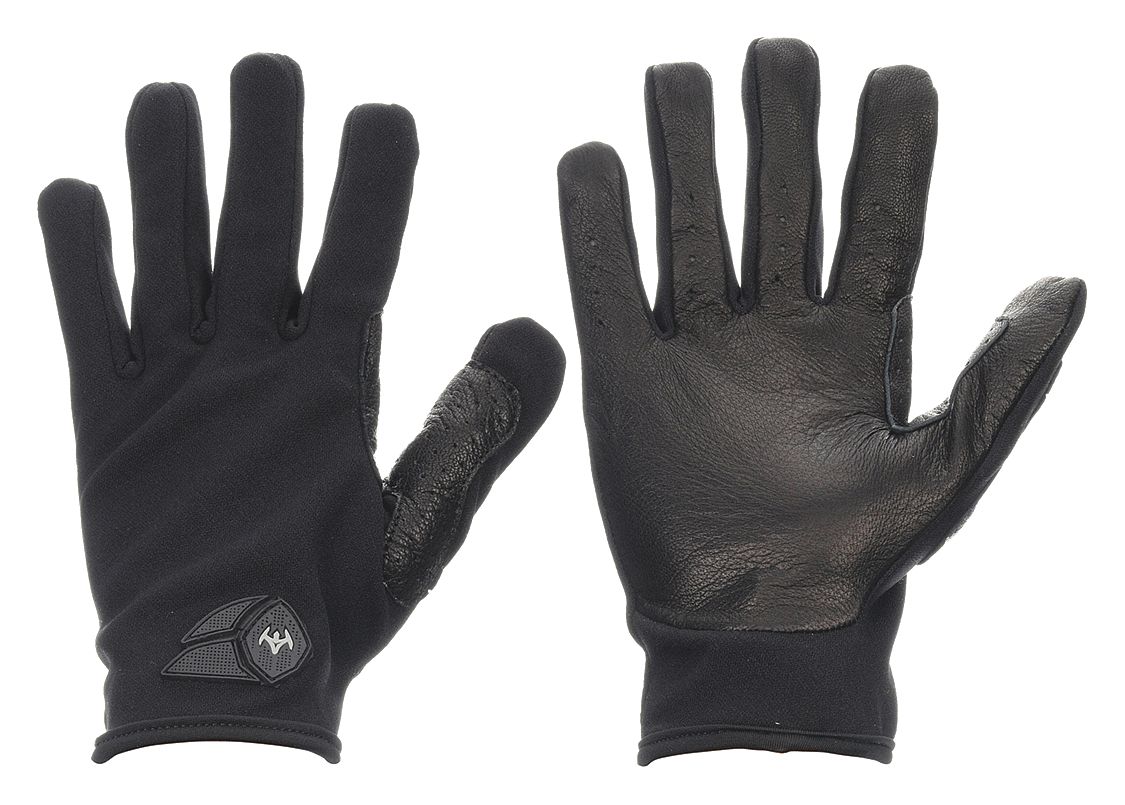 DAMASCUS, Spandex(R), Leather, Tactical Glove - 33HX62|ATX5 - Grainger