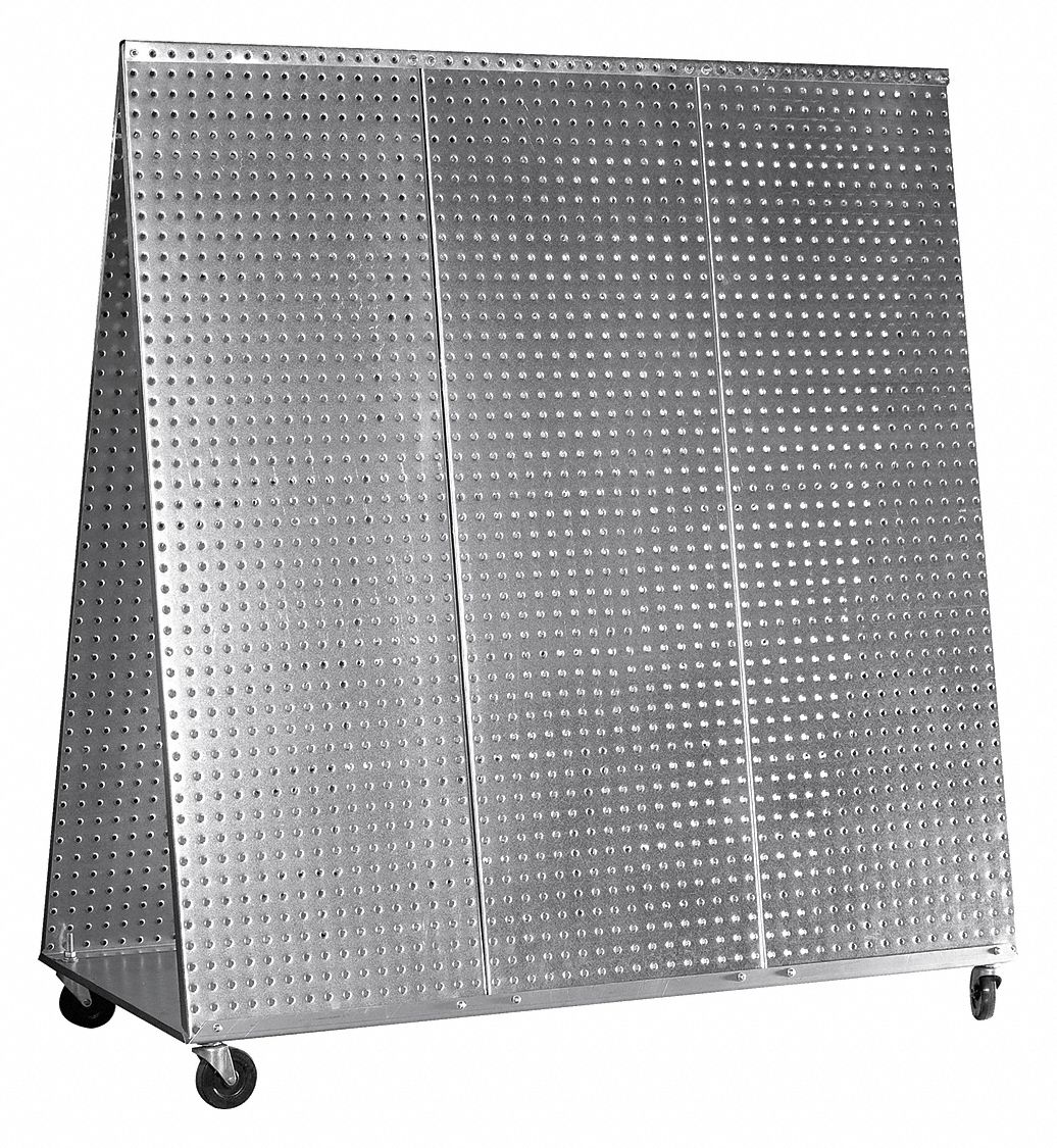 GRAINGER APPROVED Steel AFrame Pegboard Truck Kit, 300 lb Load