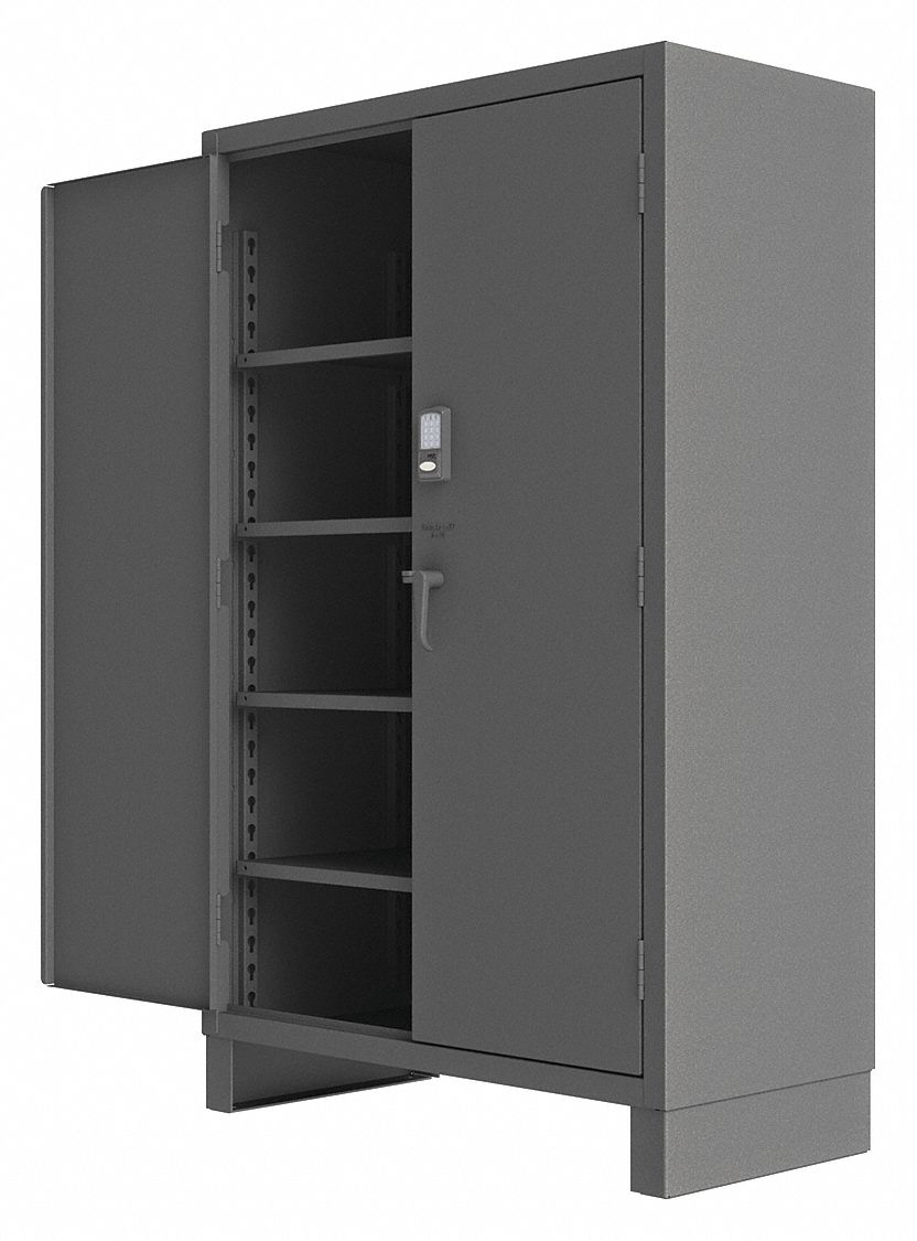 STORAGE CABINET, 48 IN X 24 IN X 78 IN, SWING HANDLE & ELECTRONIC KEYPAD/CARD READER