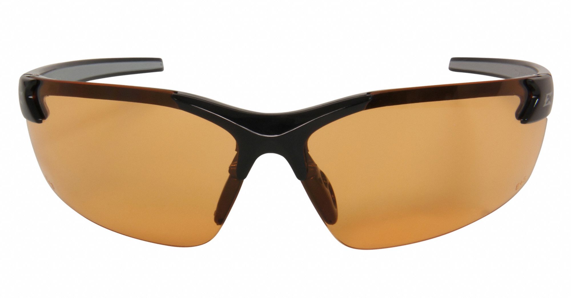 EDGE EYEWEAR ScratchResistant Safety Glasses , Amber Lens Color