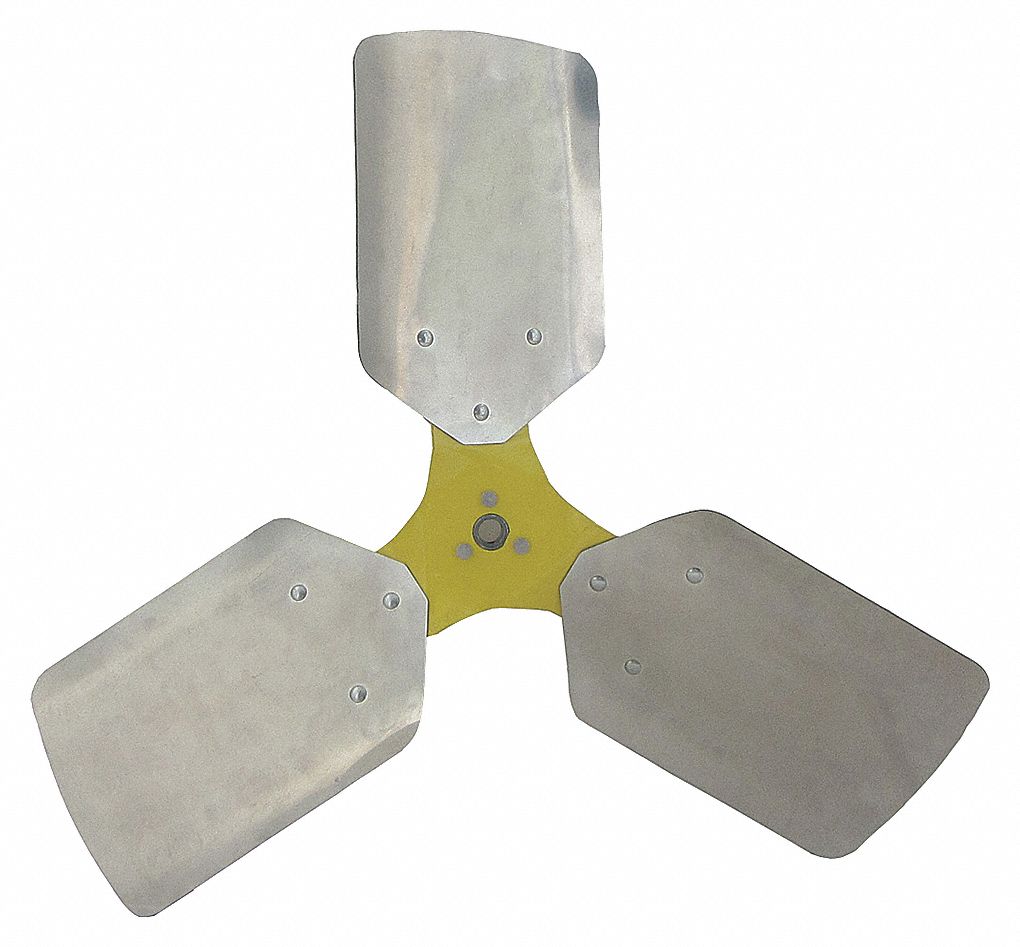 BLADE PROPELLER, 24 IN PROPELLER DIAMETER, ⅝ IN BORE DIAMETER, 3 BLADES, ALUMINUM