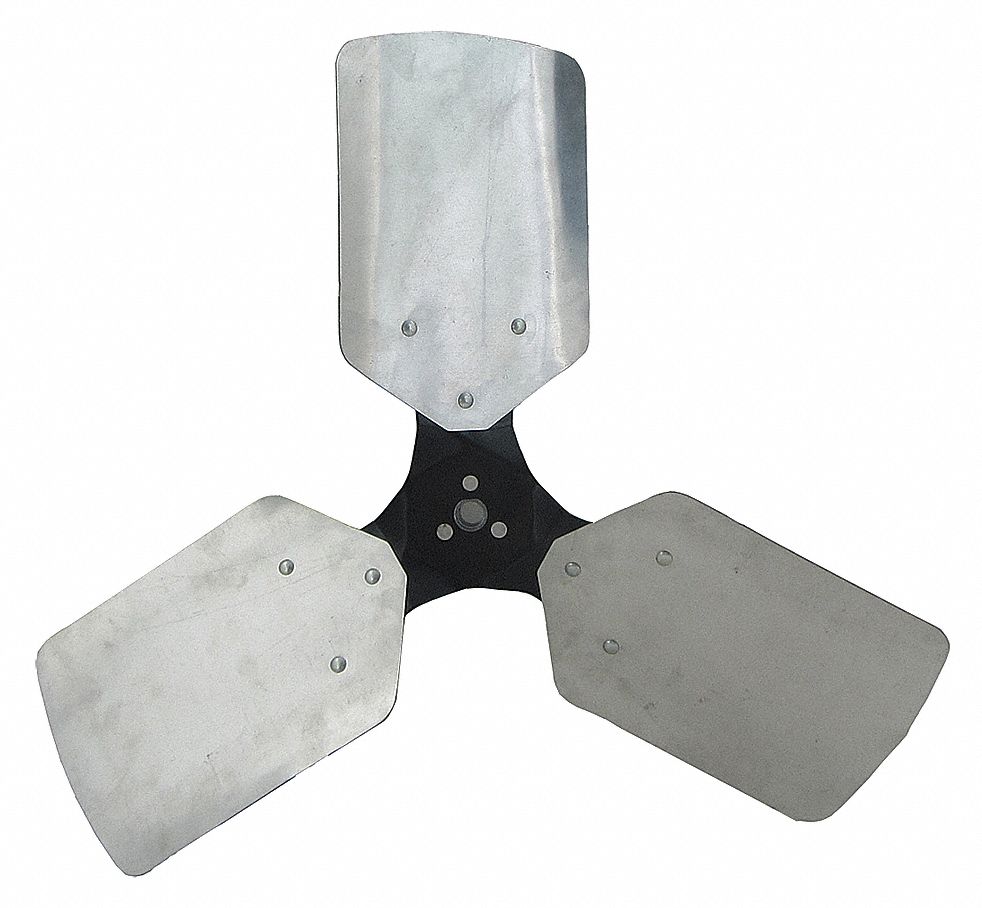 BLADE PROPELLER, 24 IN PROPELLER DIAMETER, ⅝ IN BORE DIAMETER, 3 BLADES, ALUMINUM