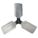 BLADE PROPELLER, 30 IN PROPELLER DIAMETER, ⅝ IN BORE DIAMETER, 3 BLADES, ALUMINUM