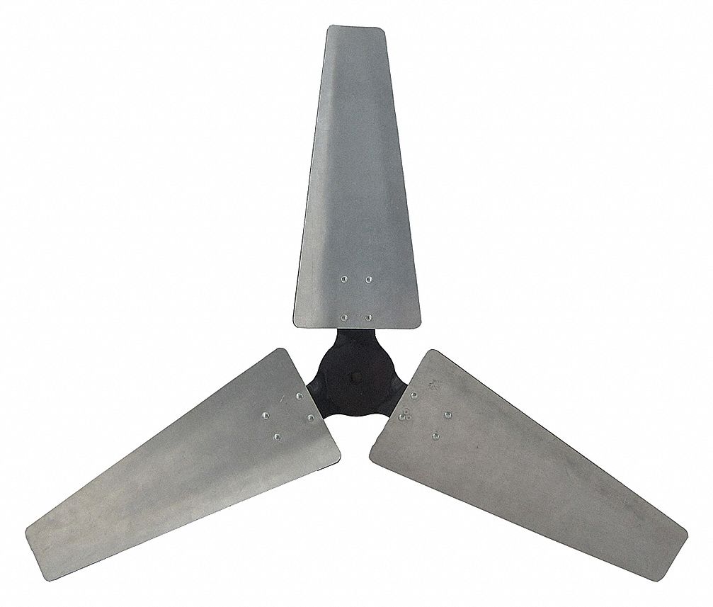 BLADE PROPELLER, 42 IN PROPELLER DIAMETER, ⅝ IN BORE DIAMETER, 3 BLADES, ALUMINUM