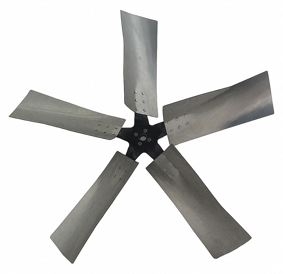 BLADE PROPELLER, 42 IN PROPELLER DIAMETER, 123/125 IN BORE DIAMETER, 5 BLADES, ALUMINUM