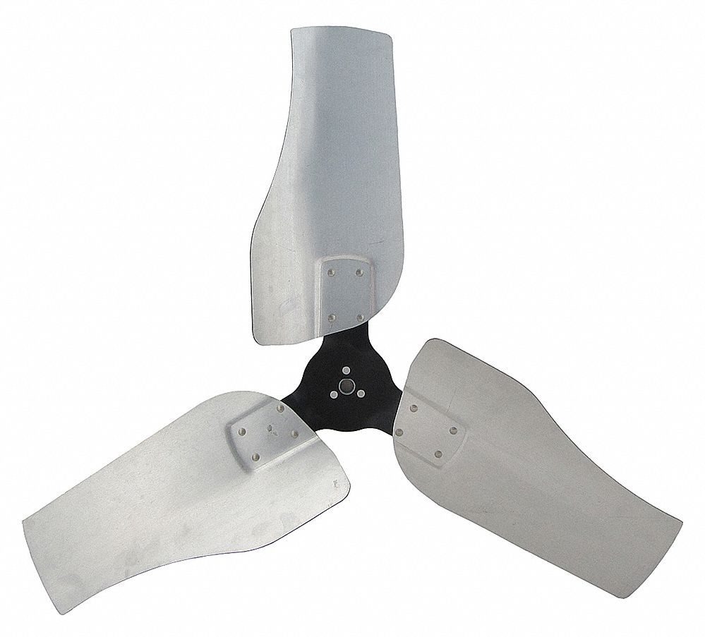 BLADE PROPELLER, 36 IN PROPELLER DIAMETER, ⅝ IN BORE DIAMETER, 3 BLADES, ALUMINUM