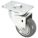 CORROSION-RESISTANT NSF-LISTED SANITARY PLATE CASTER, 4 IN WHEEL DIA, 325 LB, HARD